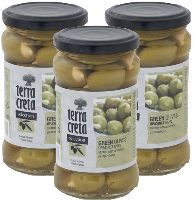 테라크레타 아몬드 그린 올리브 (씨 제거), 290g, 3개