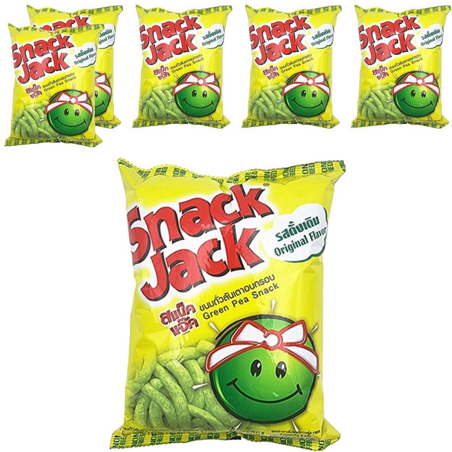 SNACK JACK Green Pea 原味零食, 6個, 62g