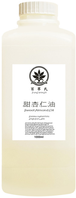 Bio-matrix 百翠氏 冷壓甜杏仁油 大容量 深層滋潤 改善乾燥 適用各種膚質, 1瓶, 1L