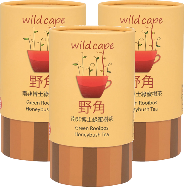 wild cape 野角 南非博士綠蜜樹茶, 2.5g, 40入, 3罐