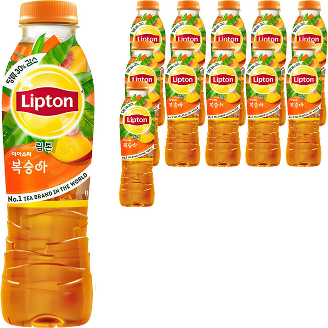 Lipton 立頓 水蜜桃冰茶, 500ml, 12個