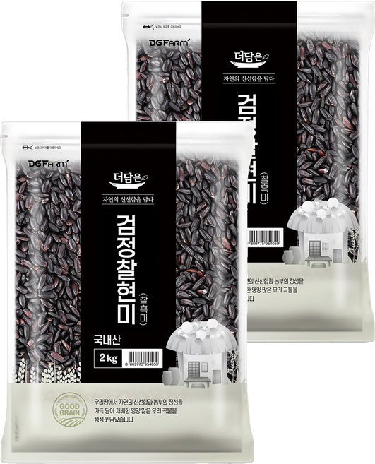 더담은 국산 찰흑미, 2kg, 2개