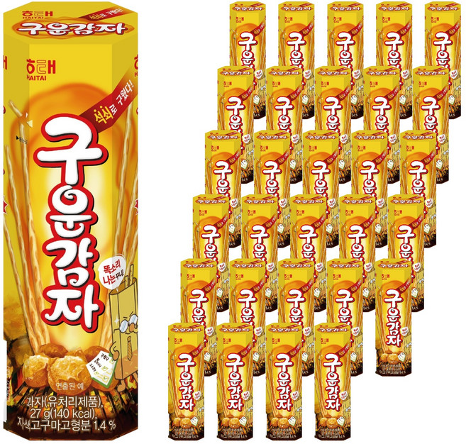 해태제과 구운감자, 27g, 30개