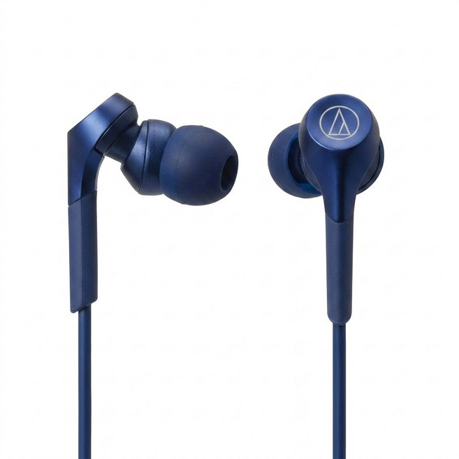 audio-technica 鐵三角 智慧型手機用耳塞式耳機 原廠保固, ATH-CKS550XiS, 藍色