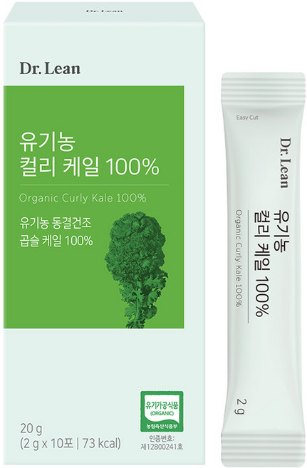 닥터린 유기농 컬리 케일 100% 분말, 20g, 1개