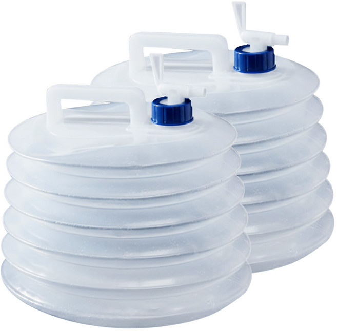 折疊水桶-15L PE材質 310*280mm, 2個, 透明