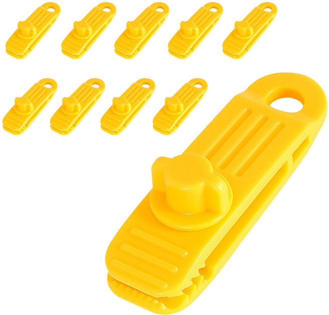 루아즈 다용도 타프 클립 10p, 옐로우
