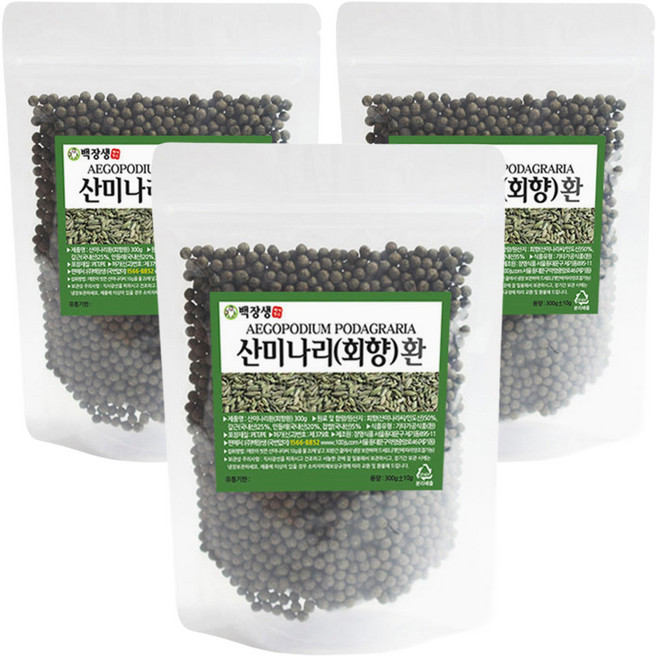 백장생 산미나리환, 3개, 300g