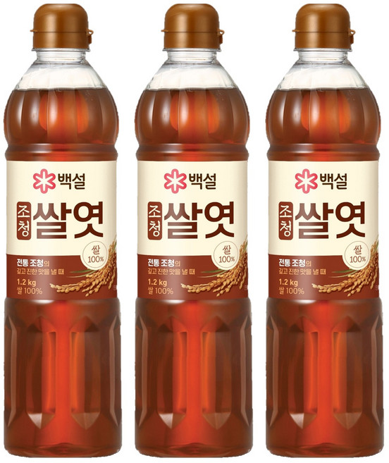 CJ BEKSUL 白雪 米麥芽糖漿, 1.2kg, 3個