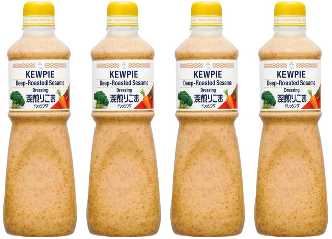 큐피 딥 로스티드 참깨 드레싱, 1L, 4개