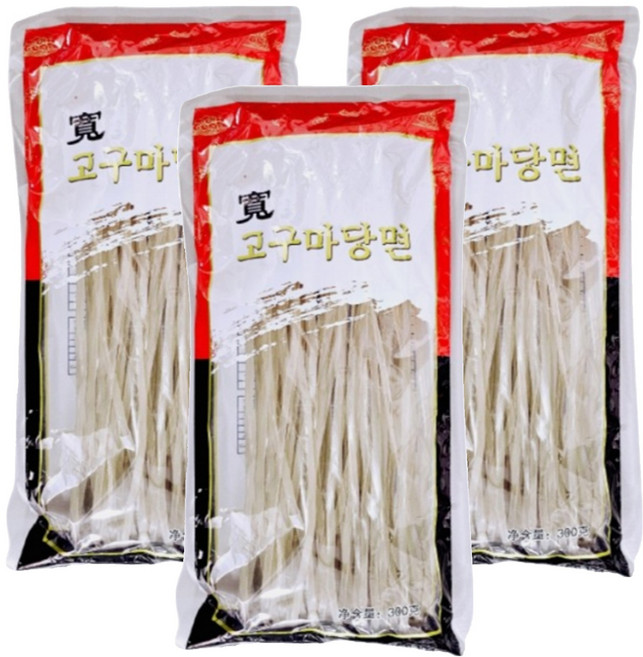 용차 넓은 고구마 당면, 3개, 300g
