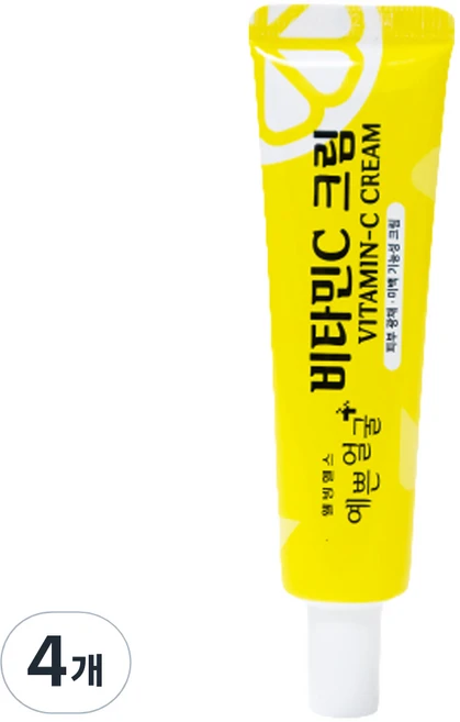 웰빙헬스 예쁜얼굴 비타민C 크림, 25g, 4개 - 쿠팡