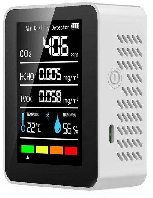 REQIR 立刻 空氣檢測儀 五合一 白色, 1台