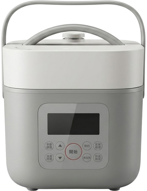 Kinyo 智慧多功能壓力鍋 2-3人份 飯匙 + 量杯 + 電源線 262 x 230 x 230mm 3160g, PCO-2600, 灰色