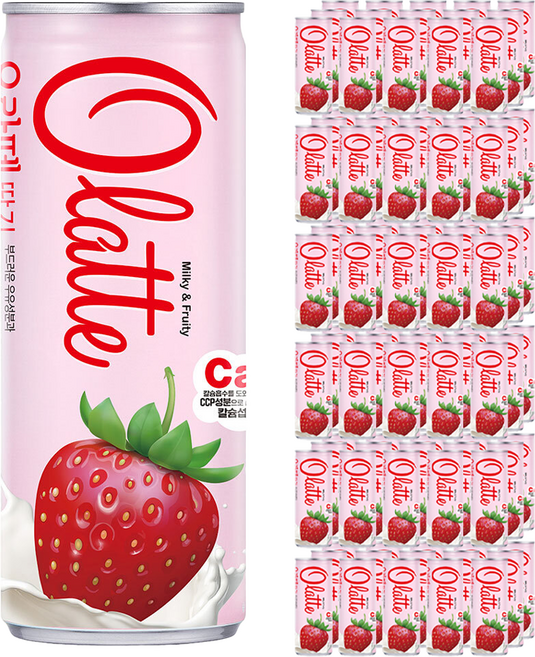 오라떼 동아오츠카 딸기, 240ml, 90개