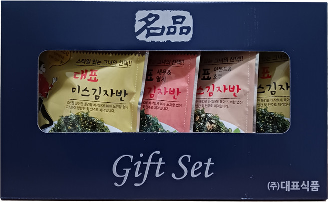 대표 미스 김자반 3가지맛 40g x 4개입 선물세트, 1세트