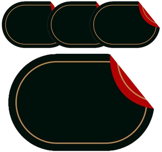 블럭마트 방수 식탁 테이블 양면 가죽 매트, TYPE7, 4개, 45cm x 30cm x 두께 1.8cm