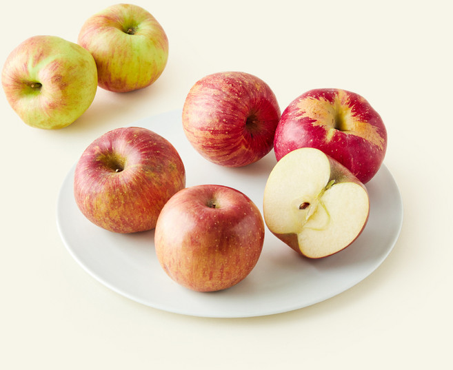 새벽시장 가락시장 못난이 빨간사과, 1개, 1.5kg(중과, 6~7입)
