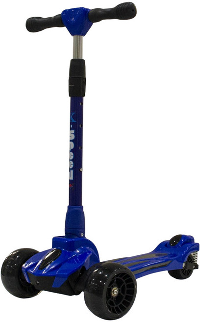 케이스피드 접이식 안전쇽업쇼버 광폭바퀴 어린이용 킥보드 K-1, 블루, 1개