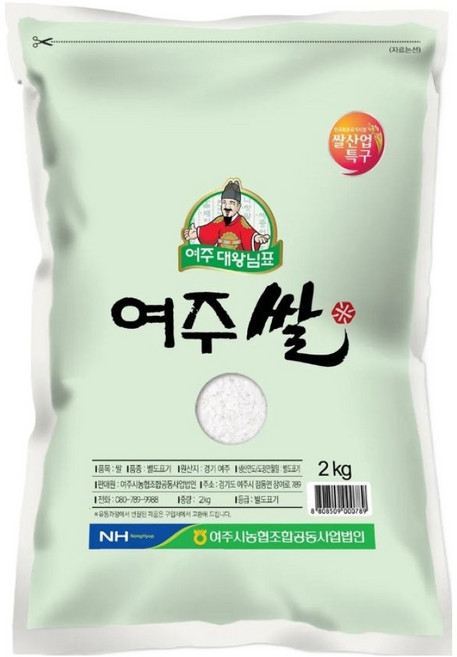대왕님표 여주쌀 단아미, 2kg, 1개, 특등급