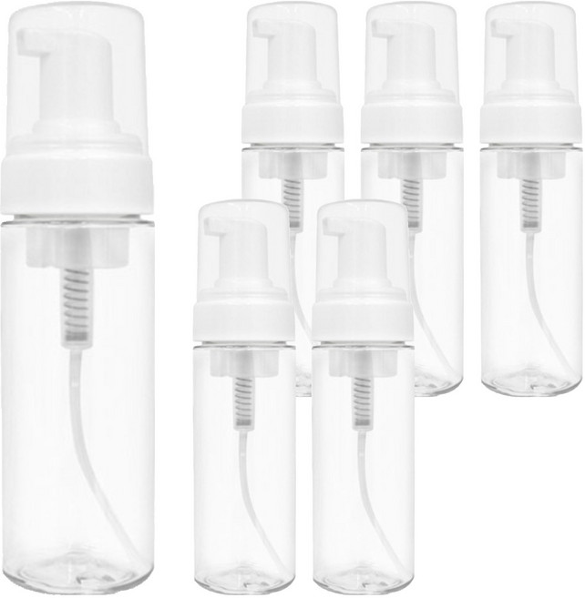 소낙소낙 깔끔보관 거품 용기 150ml, 투명, 6개