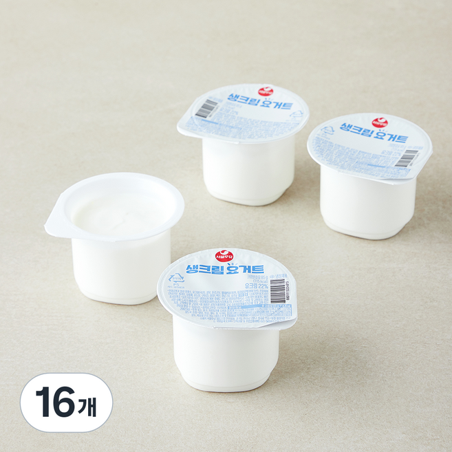 서울우유 생크림 요거트, 85g, 16개