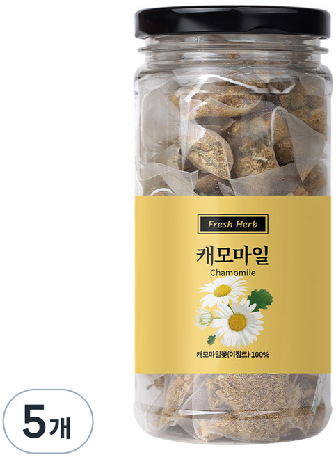 신선약초 캐모마일 삼각티백, 1g, 20개입, 5개
