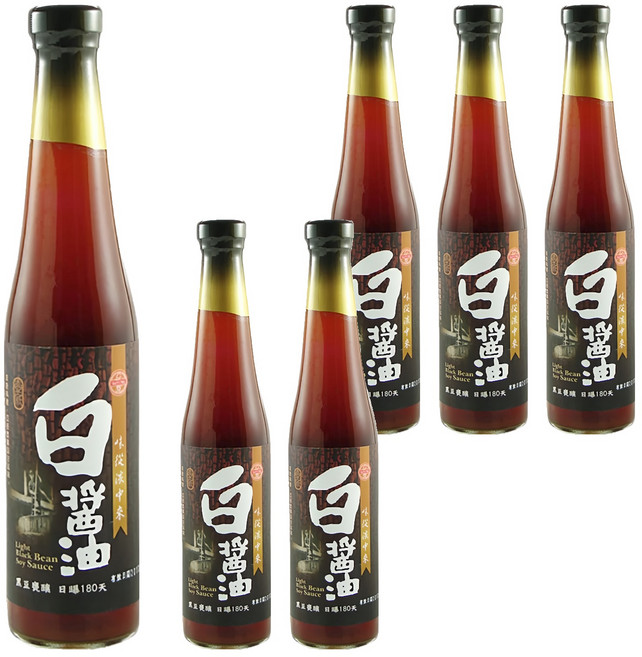 大同醬油 大同壺底白醬油, 400ml, 6瓶
