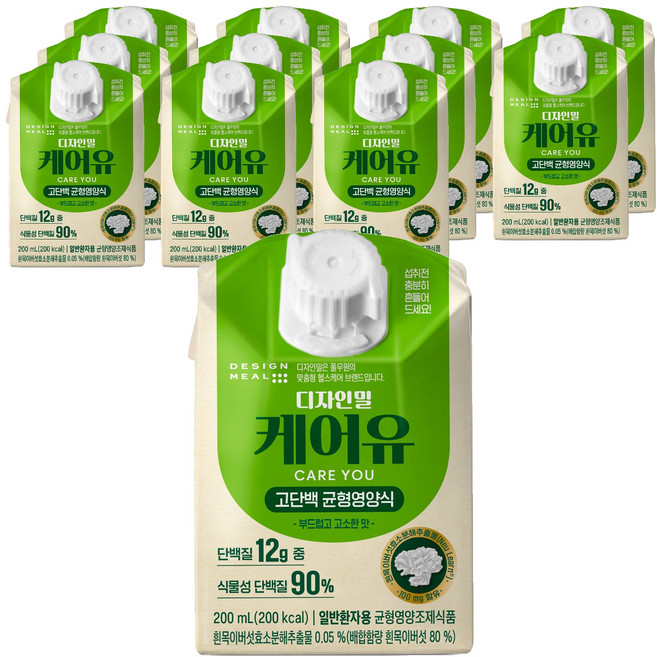 DesignMeal 圃美多 CareU 高蛋白均衡營養飲, 200ml, 12個