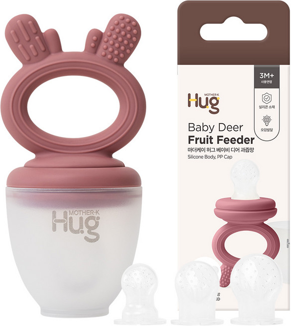 마더케이 허그 베이비 디어 과즙망, 로즈, 1개