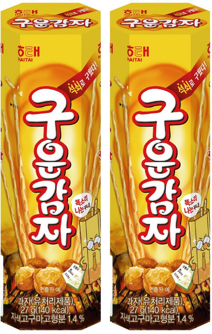 해태제과 구운감자, 27g, 2개
