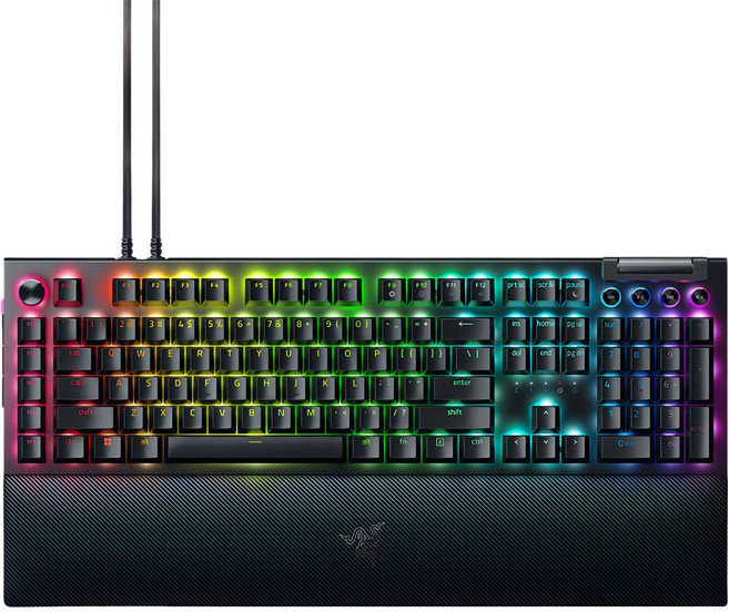 RAZER 雷蛇 BlackWidow RGB鍵盤, 黑色, RZ03-04683300-R3T1, 黃軸