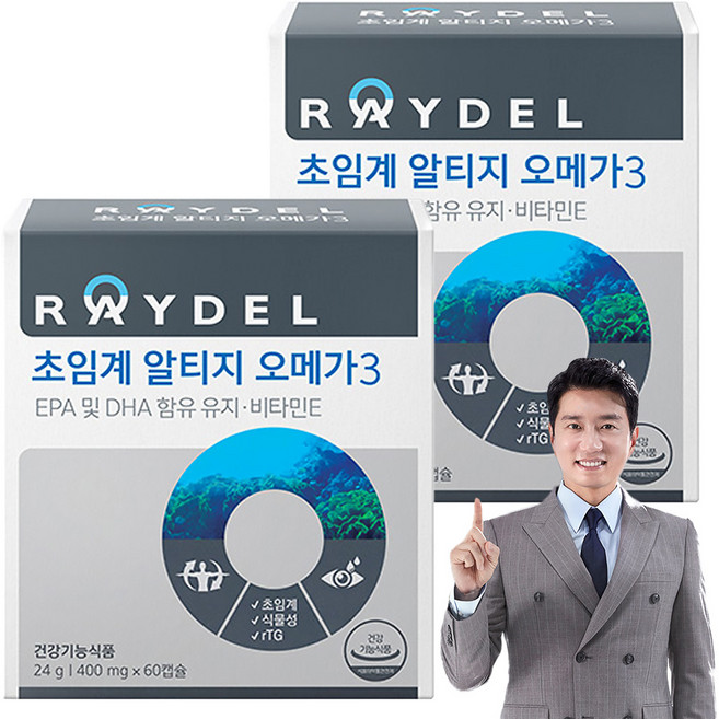 레이델 식물성 초임계 알티지 오메가3 24g, 60정, 2개