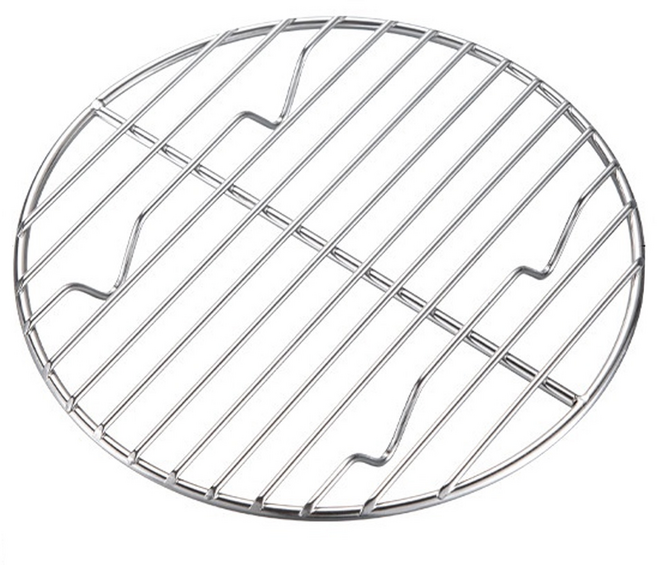 Campingmoon 柯曼 不鏽鋼圓形蒸架 銀色, 17cm, 1個