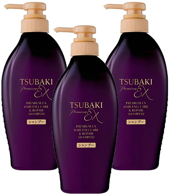 TSUBAKI 思波綺 髮研防斷洗髮乳, 450ml, 3瓶