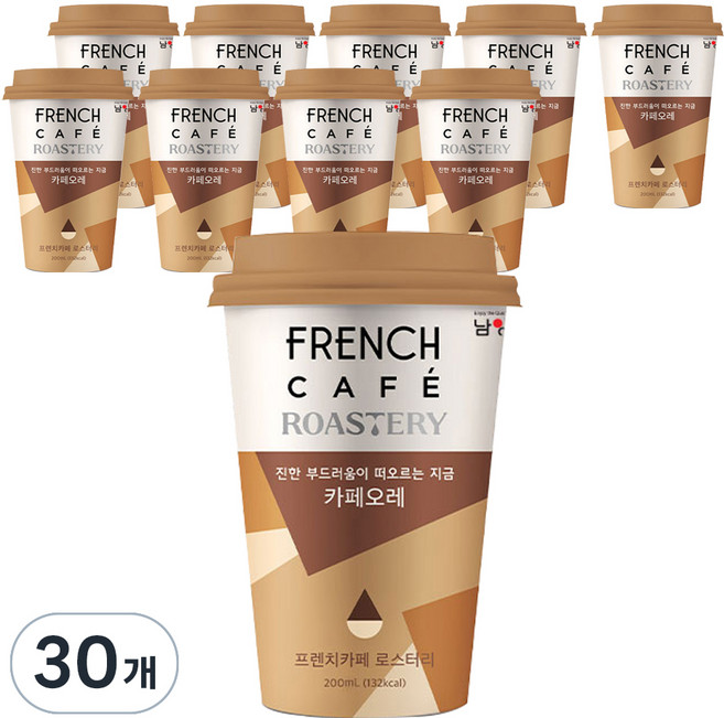 FRENCH CAFE 烘焙坊歐蕾咖啡, 200ml, 30個