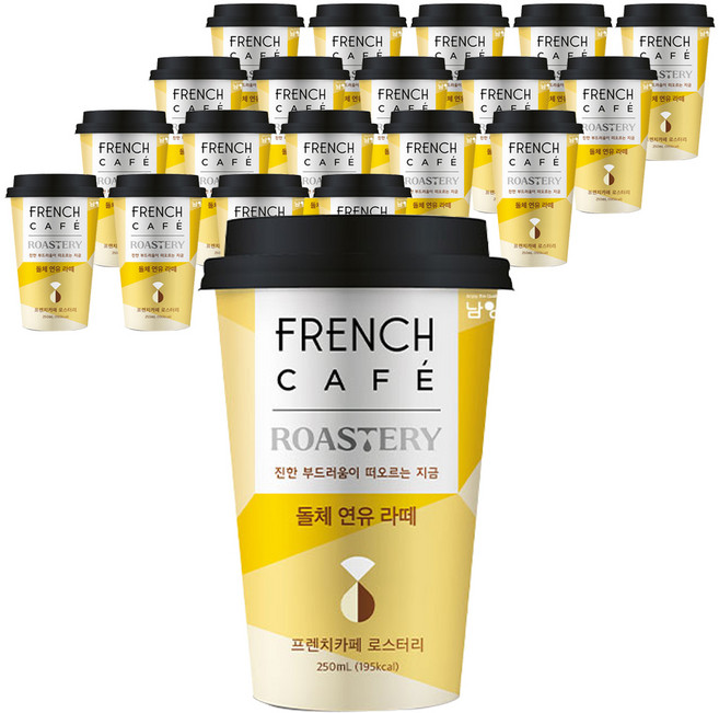프렌치카페 로스터리 돌체 연유 라떼, 250ml, 20개