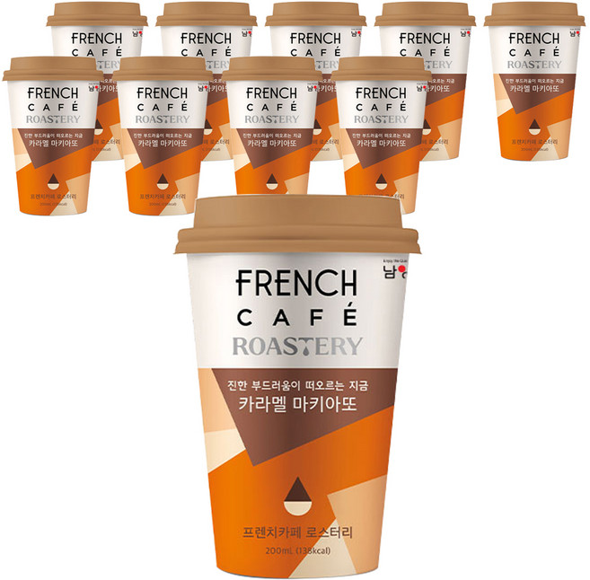 프렌치카페 로스터리 카라멜 마키아또, 1개, 10개입, 200ml