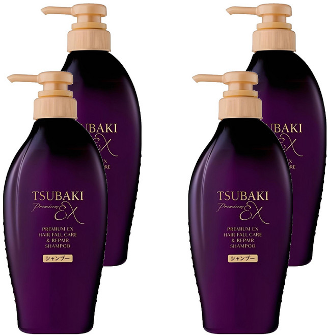 TSUBAKI 思波綺 髮研防斷洗髮乳, 450ml, 4瓶