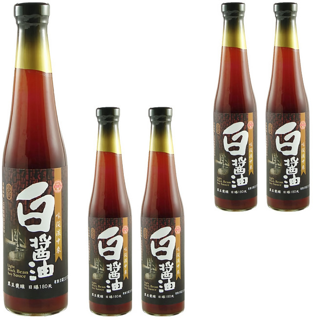 大同醬油 大同壺底白醬油, 400ml, 5瓶