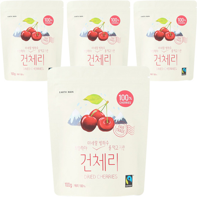어스맨 히말라야 무설탕 건체리, 100g, 4개