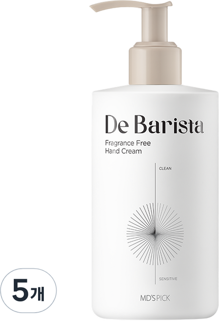 엠디스픽 드 바리스타 핸드크림 무향, 300g, 5개