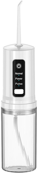 AHOYE 攜帶型高效電動洗牙機/噴牙機/沖牙器, 單一商品, 白色
