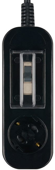 보에담 배선 고용량 멀티탭 1구, 3m, 블랙, 1개