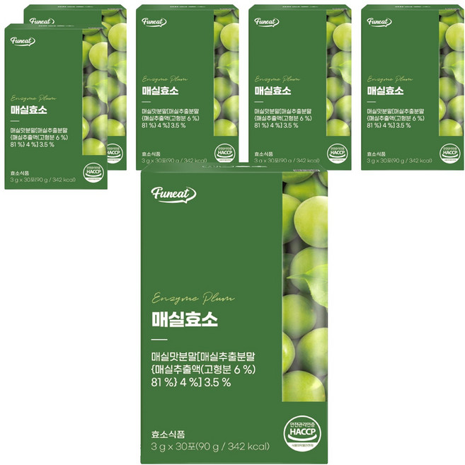퍼니트 매실효소 30p, 90g, 6개
