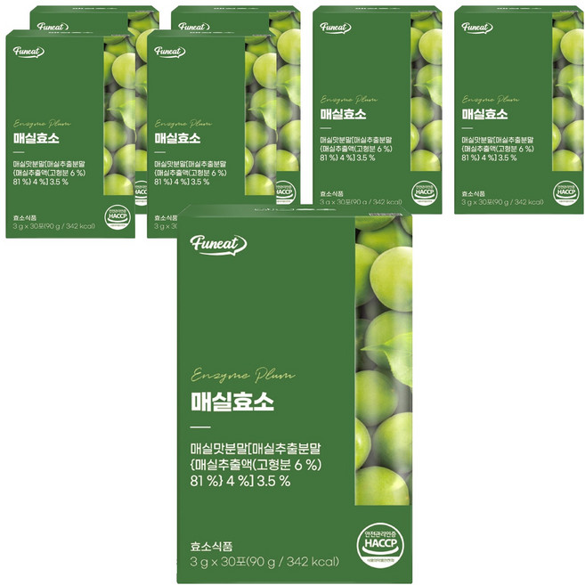 퍼니트 매실효소 30p, 90g, 7개