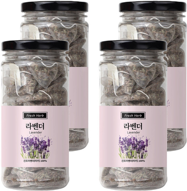 신선약초 라벤더 삼각티백, 1g, 20개입, 4개