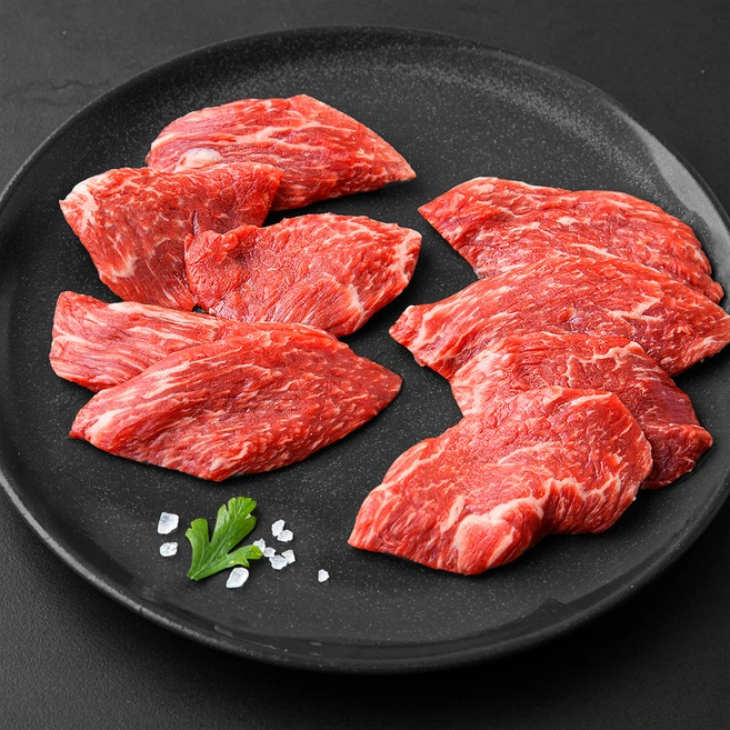 설로인 무항생제 인증 베이비로인 한우 안심 슬라이스 1등급 (냉장), 150g, 1개 - 쿠팡