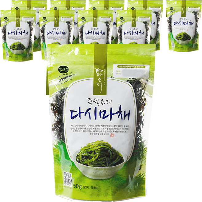 바다소리 즉석요리 다시마채, 50g, 9개