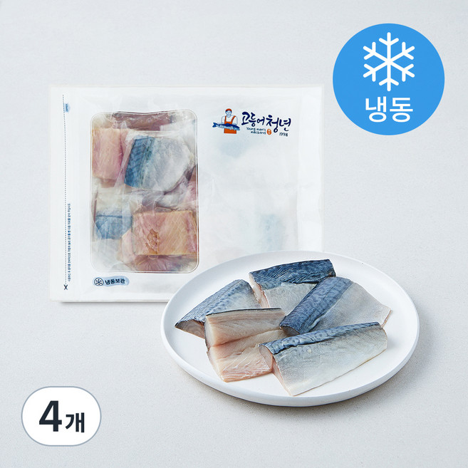 고등어청년 국내산 가시없는 어린이 순살 고등어 (냉동), 4개, 500g